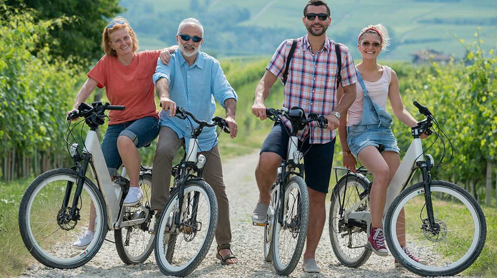 Family hotsell on bikes